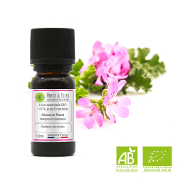 Geranium Rosat Organic* Essential Oil 100% Pure & Natural
 Volume-10ml